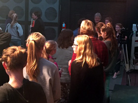 Iowa Flutists line up for autographs