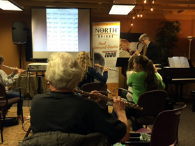 After a 6 hour drive and 1 foot of snow, the crowd in Sioux Falls was very intimate & small.